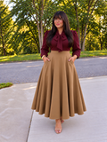 Dark Wine Bow Blouse