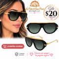 Black & Gold Fashion Sunglasses