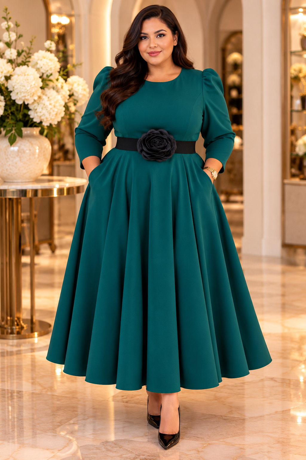 Emerald Green Stretch Dress
